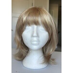 Henry Margu Hand-tied Lace Front Monofilament Wig Blonde Shoulder Length W/Bangs